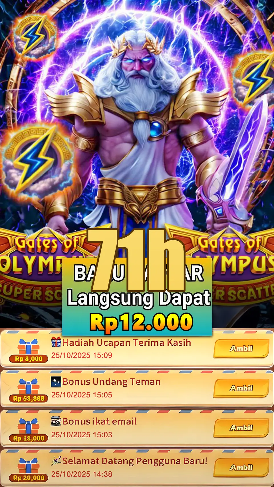 71h Masuk